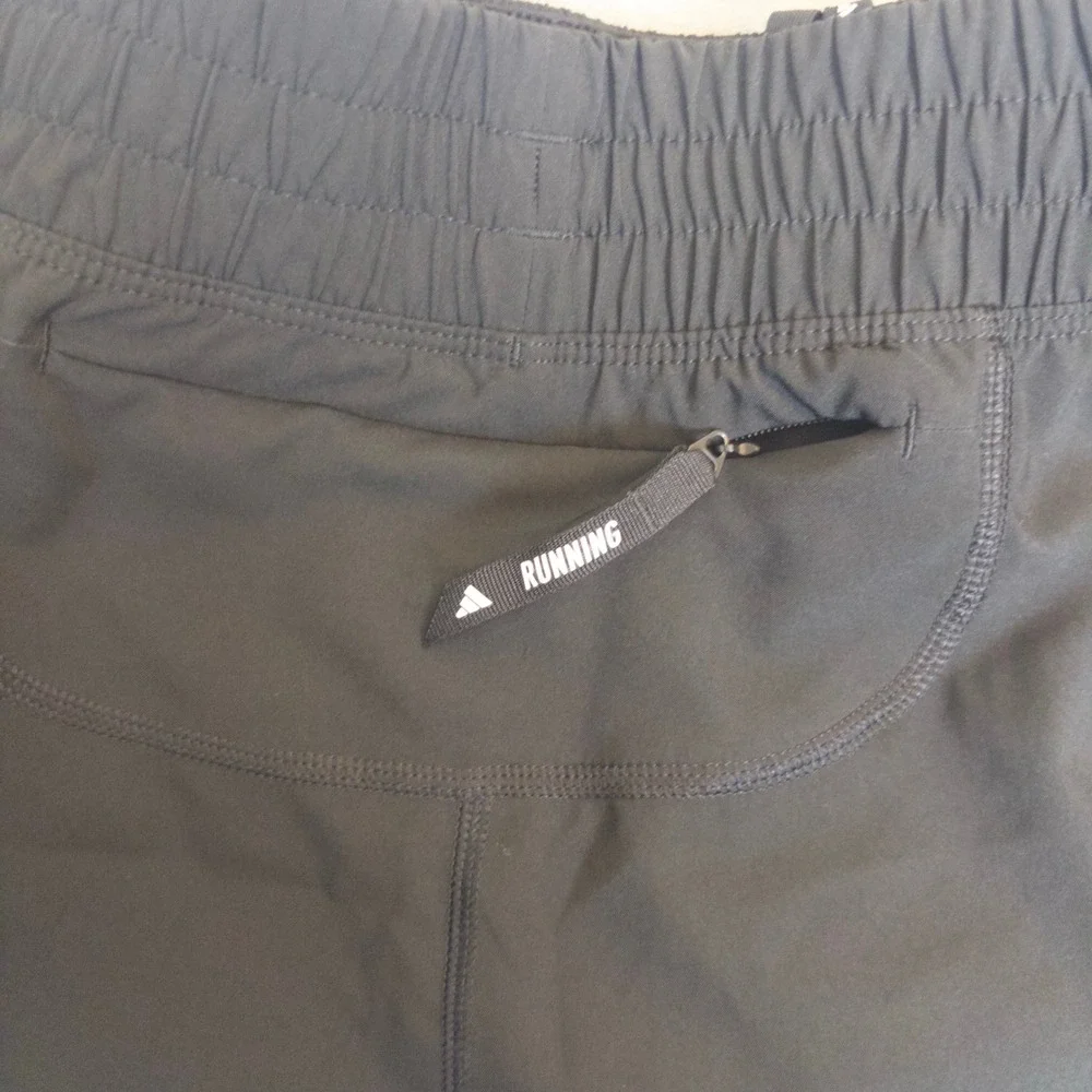 Adidas Running Shorts Mens XL Black 3 Inch Aeroready Reflective Gym Training